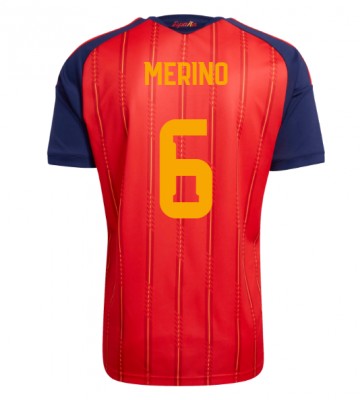 Spanien Mikel Merino #6 Hjemmebanetrøje VM 2026 Kortærmet
